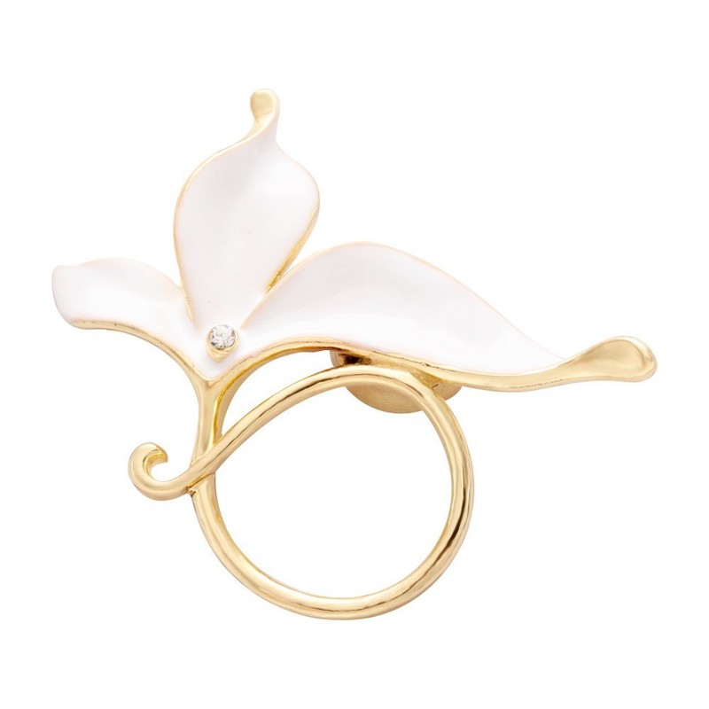 Lovely Enamel Flower Magnetic Clip Eyeglass Holder Brooch Custom Jewelry