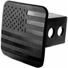 MULL USA Black Flag Hitch Cover Plug (Fits 2" Receiver,