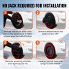 KFFKFF Automotive Snow Socks for Tires, Winter Traction Covers for