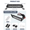 Dirt Bike Light Bar,60W 2500LM Motorcycle Headlight Light Bar Plug-Play