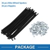 A ABSOPRO Bicycle Spokes 12G 134mm Length Bike Wheel Spokes