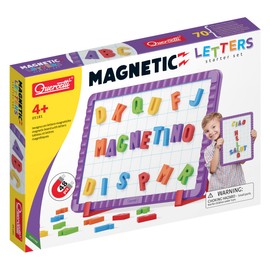 QUERCETTI - 5181 Magnetino Letters Starter Set; Magnettafel mit Buchstaben