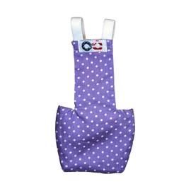 Chicken Diapers Duck Diaper Diaperalls for Hens, Roosters, Ducks, Ducklings - Reusable, Adjustable by Uni Infinity (Lavender Polka Dots, Chicken Small, 1, Count)