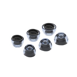 Azla SednaEarfit XELASTEC for AirPods Pro [1 Pair of Earpieces SS/S/MS Size Each] KRAIBURG German TPE Thermoplastic Elastomer Material for AirPods Pro - Smokey Abyss