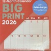 JOT 2026 BIG PRINT 12 Month Hanging Wall Calendar XL