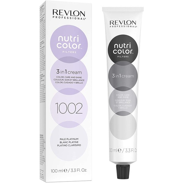 Nutri Colour Filters, Toning Filters 1002 Bright Platinum, 100 ml, Nourishing Colour Mask with Insta-Pic Technolog™, Tint Mask for Colour Refreshing, Neutralisation of Yellow Tint