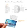 4 Pack (2 Pair) White Cabinet Hinges for Kitchen Cabinet