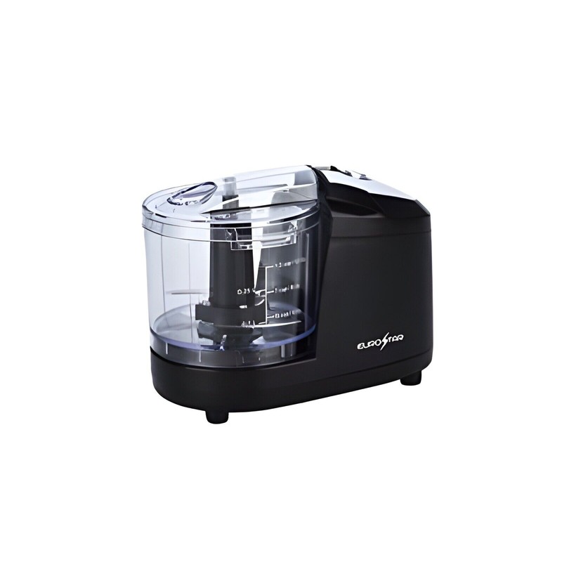 EUROSTAR 1.5 Cup One Touch Electric Mini Food Chopper (Black)