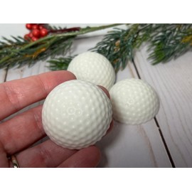 Golf Ball Hemisphere Shaped Goat Milk Soap Gift Set - Set of 3 - Unique Golf Gift