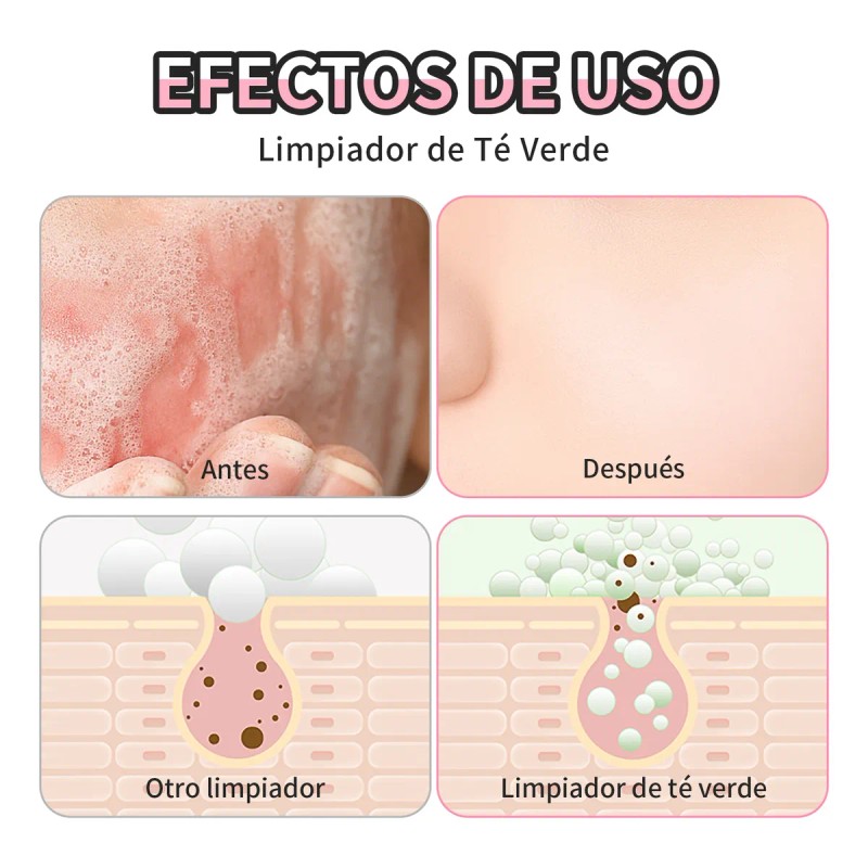 Set Quiyum Té Verde 7 Pzs Cuidado Facial Piel Suave