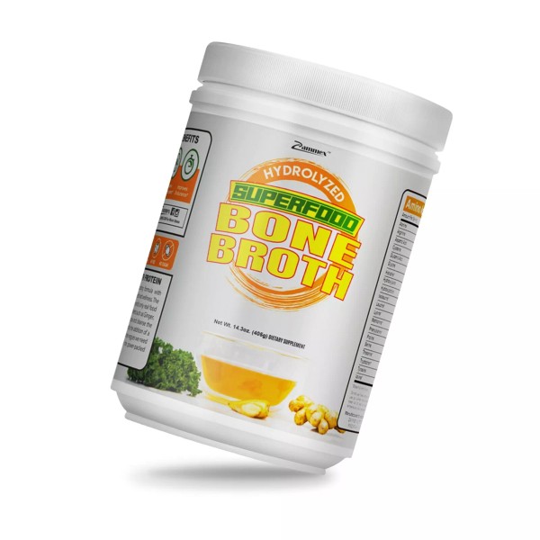 Zammex Bone Broth Protein Superfood Powder Tumeric Hydrolyzed Collagen Peptides