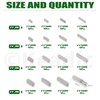 Keadic Key Stock Assortment Set, 140Pcs 304 Stainless Steel, 16