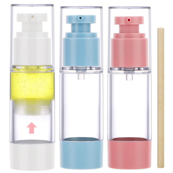 Segbeauty Cream Dispenser, 3 Pieces 30 ml Empty Airless Pump
