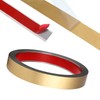 Gold Peel and Stick Metal Molding Trim, Metalized Brushed Finish