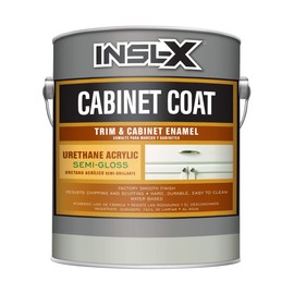 INSL-X Cabinet Coat - Urethane Acrylic Semi-Gloss Enamel Cabinet Paint, 1 Gallon Kit, White