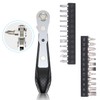 Steinwhale 25pcs Mini Ratchet Wrench Screwdriver Bit Set with 1/4"