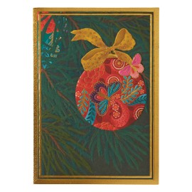 NIQUEA.D Christmas Card, Butterfly Ornament, Includes a Holiday Sentiment and Coordinating Envelope (NCC-0018), multicolored, 5" x 7"