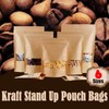 10-200x Stand Up Bag Kraft Paper Seal Packaging Window Zip