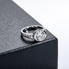 Raivari Moissanite Promise Rings 3 CT Bezel Setting Round Lab