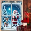 Saoplasa Christmas Party Banner 47x31 Inch Santa Claus and Reindeer