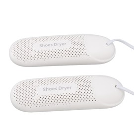 Secador de Zapatos Portátil, Secador de Zapatos 12W Desodorización de 360 ​​grados Secador de Botas Control de Temperatura Preciso Secador de Botas Seco de Viaje (luz morada Enchufe de EE. UU. 110V)