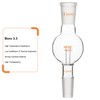 XCD Rotary Evaporator Bump Trap, Borosilicate Glass Rotary Evaporator Bump