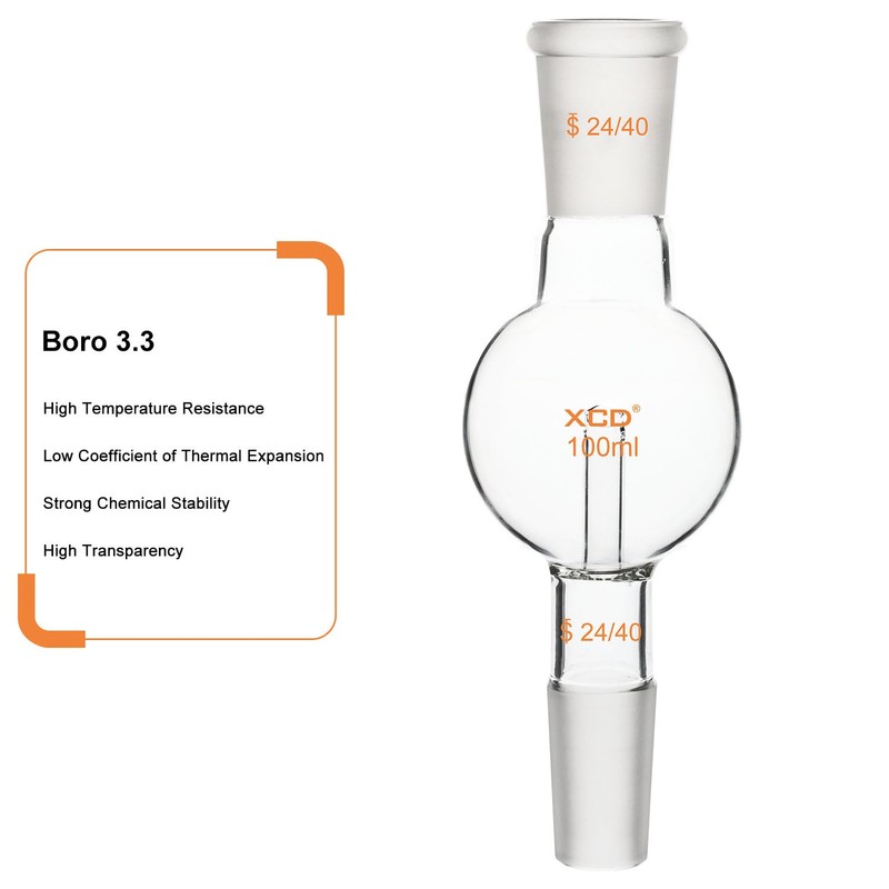 XCD Rotary Evaporator Bump Trap, Borosilicate Glass Rotary Evaporator Bump