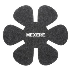 sourcing map 20cm/7.9" Pot and Pan Protectors, 6Pack Anti-Slip Pan Dividers Pads Pot Separators Protectors for Stacking and Protecting Your Cookware (Round, Dark Grey)