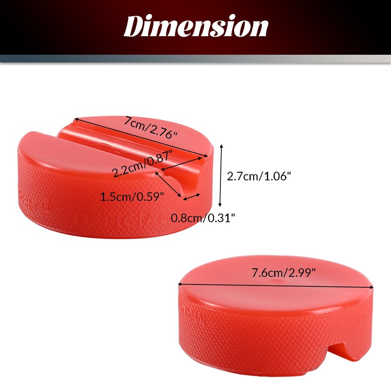 Car Jack Support Adapter Polyethylene Red Axle Stands Stand Support