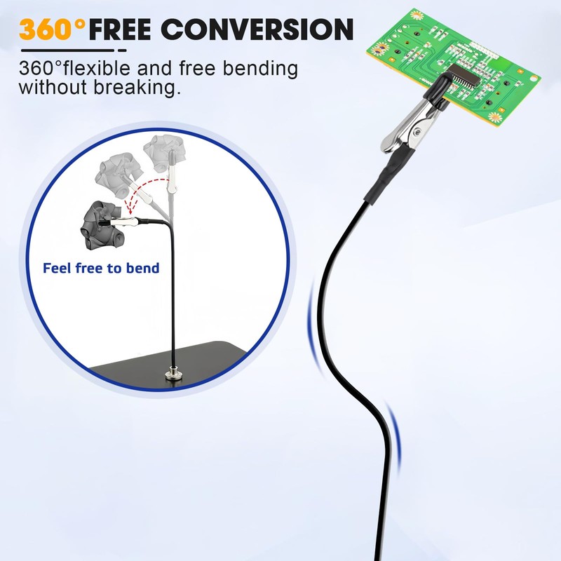 Third Hand Soldering with Magnetic Base, 8 Pieces Helping Hand