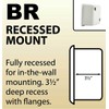 Recessed Shower Tissue Holder Porcelain 6X6 - Easy to Install