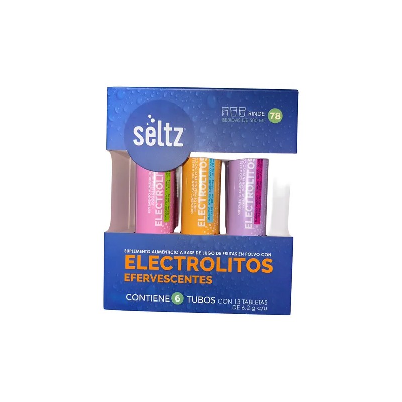 Pack Mix 6 Tubos De Electrolitos Efervecentes Seltz C13 Tbs
