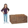 Large Artificial 3-D Hay Bale Fall Decoration Full Size Collapsible