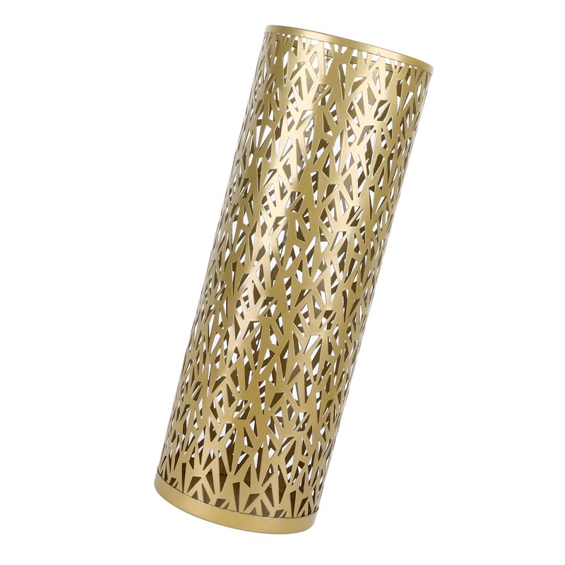 Umbrella Stand Rack for Entryway Metal Hollowed Freestanding Round Umbrella