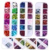 IWOWHERO Shiny Nail Sequins Unique Manicure Glitter for Nail Art