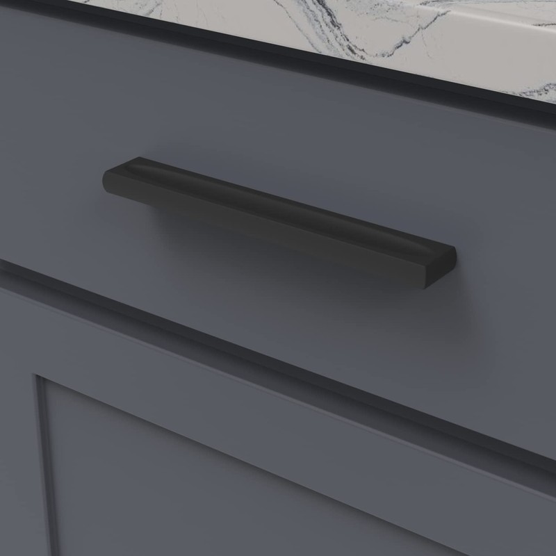 Belwith-Keeler B076043-MB Ingot Pull 160mm Center, 7.38", Matte Black