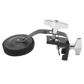 Drum Damper Mute Silencer, Clamp on Tone Control Muffler for Vintage Modern Snares Tom Accessories Black Metal Plus Felt