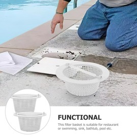 Totority 2pcs Filter Basket for Swimming Pool Pump Durable Pool Cleaning Accessory Compatible Spwm Traps Leaves and Debris for Efficient Filtration
