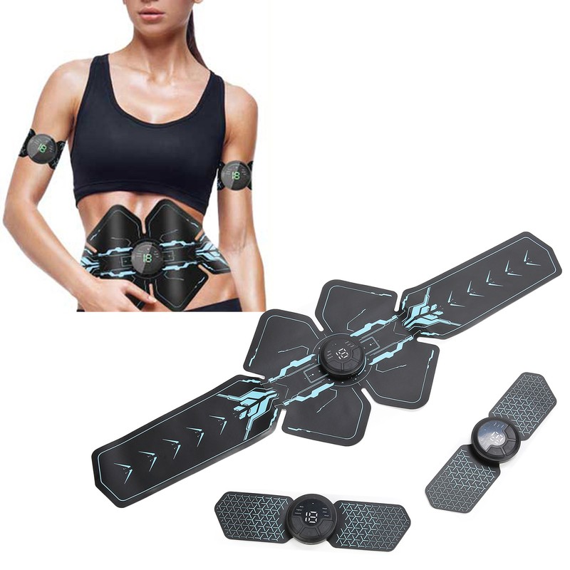 EMS Wireless Muscle Stimulator Unisex Abdominal Toner for Abdomen Back