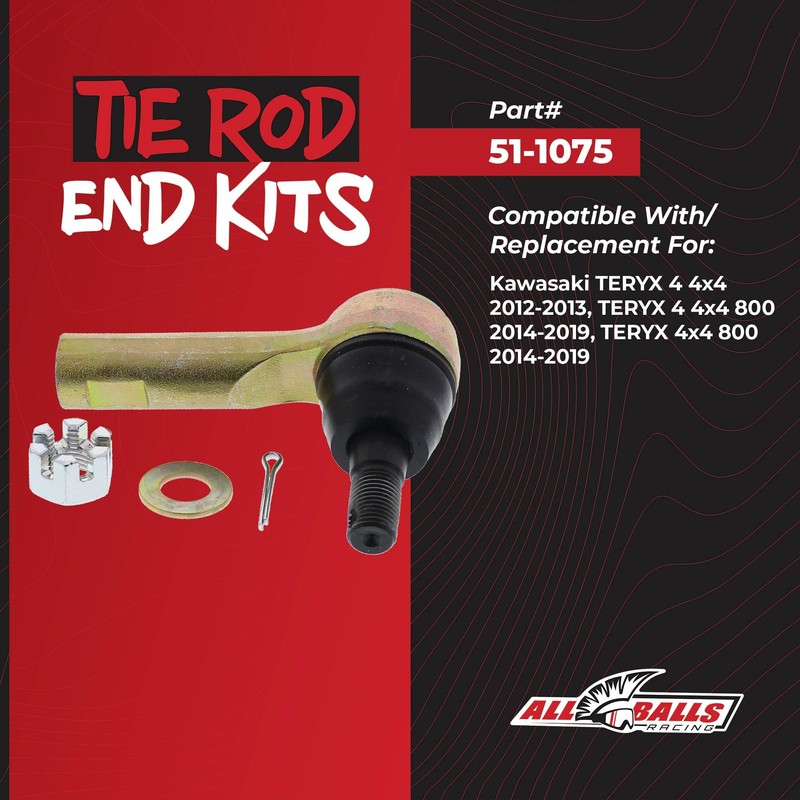 All Balls Racing 51-1075 Tie Rod End Kit Compatible with/Replacement