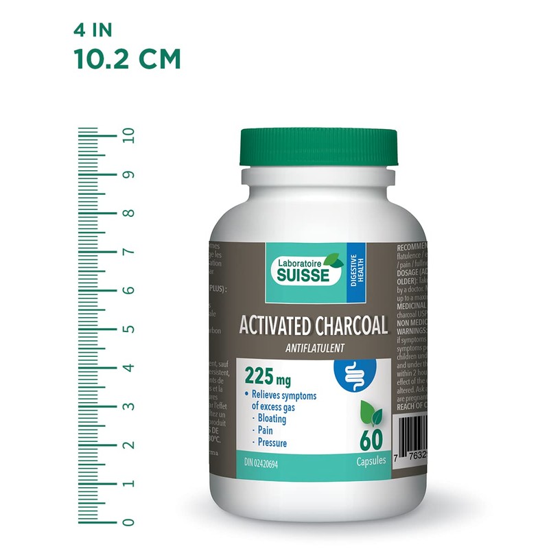 Laboratoire Suisse Activated Charcoal – Excess Gas Relief & Antiflatulent