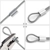 800pc Aluminum Crimping Loop Sleeve Ferrule Cable Ferrule Crimping Loop