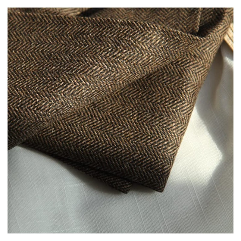 Zeattall - Chaleco de lana para hombre, diseño de espiga,