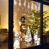 3 Sheets Christmas Window Stickers Kids 30 X 20cm White