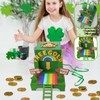 OFIHIDO Leprechaun Trap Kit for Kids,Wood DIY Craft Catch a