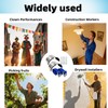 VanHuavic Drywall Stilts Replacement Kits：2PCS Aluminum Alloy Curved Leg Plates