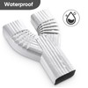 VYH Downspout Gutter Y Diverter 2x3, Low Gloss White，Y Downspout,