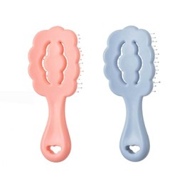 Pet Grooming Brush Set, 2Piece Soft Pin Bristle Pet Grooming Brushes,Pet Detangling Brush Self Cleaning Slicker Comb,Self-Cleaning Slicker Comb with Soft Pin Bristles for Dogs and Cats