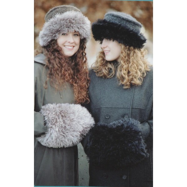 Fiber Trends Knitting Pattern AC56 Felt Hat & Muff -