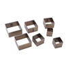 7Pcs Hollow Punch Cutter Squared Design High Carbon Steel Multipurpose